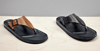 Classica Men Sandals(Brown, Tan , 9)