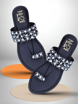 NH2 Women Flats(Black , 6)