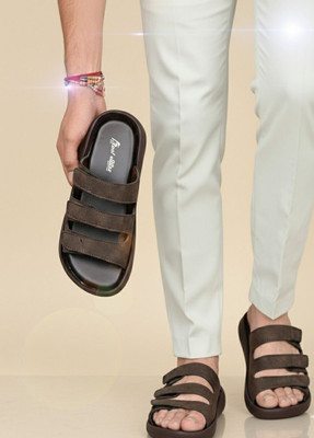 Real Bliss Men Sandals(Brown , 10)