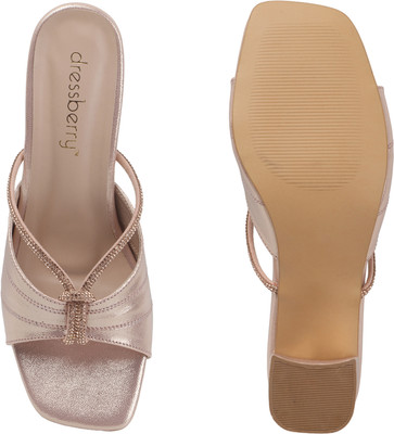 Dressberry Women Heels(Blue , 4)