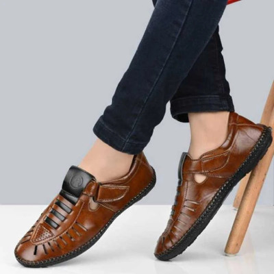 house of common Men Casual(Tan , 7)