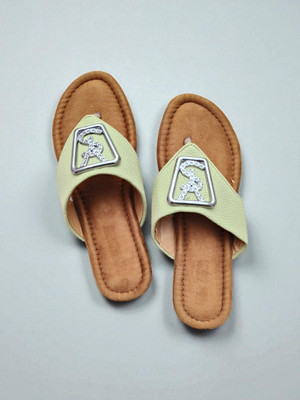 Bhavya Traders Women Flats(Green , 8)