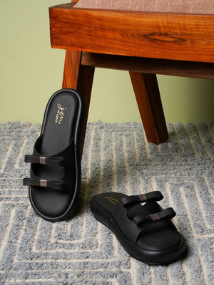 jm looks Women Flats(Black , 6)