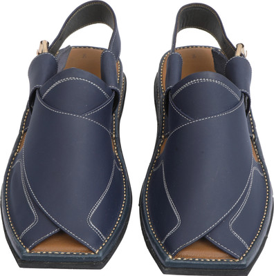PESHAWARI CHAPPAL Men Casual(Blue , 8)