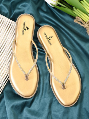APPELON Women Flats(Gold , 8)