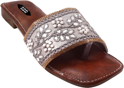 zadzed Women Flats(Brown, Grey , 5)