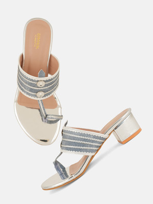 ANOUK Women Heels(Blue , 5)