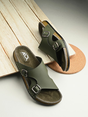 aadi Men Sandals(Olive , 8)