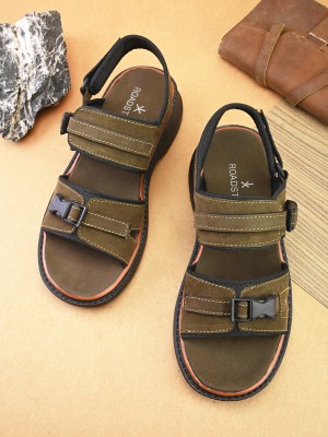 Roadster Men Sports Sandals(Olive , 7)