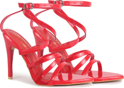 FAUSTO Women Heels(Red , 8)