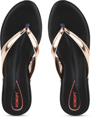 Komfy Women Heels(Black , 6)