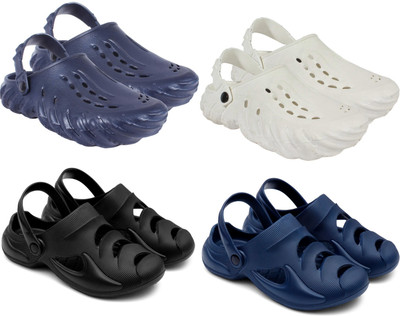 Golf Men Clogs(Navy, White, Black, Blue , 7)