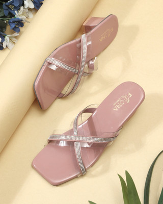 FIONA Women Heels(Pink , 7)