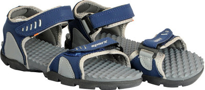 Sparx Men SS-103 Men Sandals(Navy, Grey , 8)
