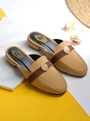 SHOETOPIA Girls Slip-on Heels(Brown , 13-14 Years)