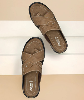 AJANTA Men Sandals(Brown , 7)
