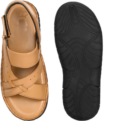 DINOY Men Sandals(Brown , 7)