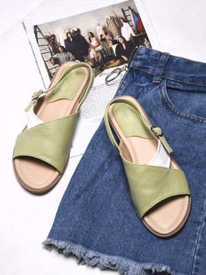 Dressberry Women Flats(Green , 3)