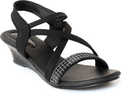 CITAALI Women Heels(Black , 6)