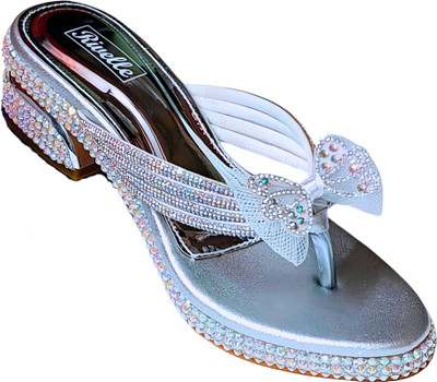 Rivelle Women Heels(Silver , 5)