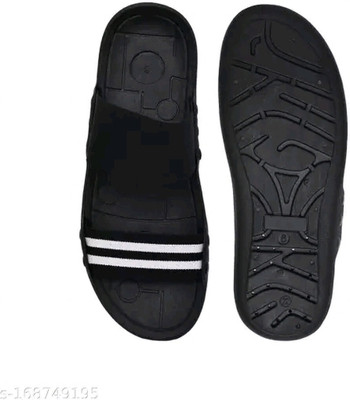 house of common Men Sandals(Black , 10)