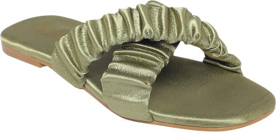 MONROW Women Flats(Olive , 4)