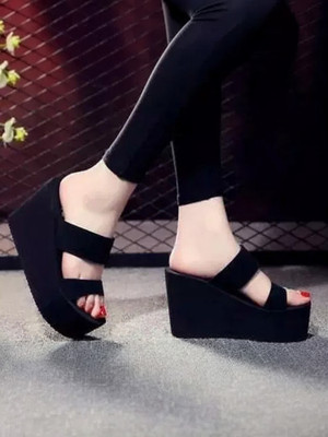 Rs fashions Women Heels(Black , 3)