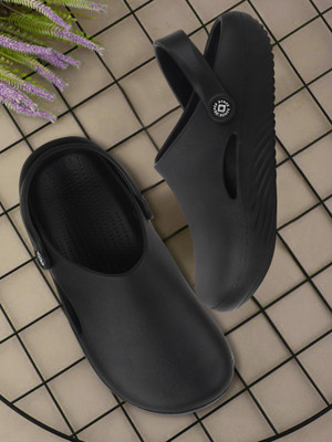 PeniLo Men Clogs(Black , 8)