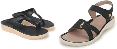 Persome Women Wedges(Multicolor , 6)