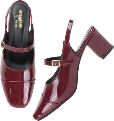Hitway Women Heels(Maroon , 7)