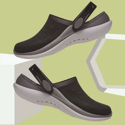 FEETRIDE CLASSIC 360 LITE BAYA SPORT RIDE Men Clogs(Black, Grey , 9)