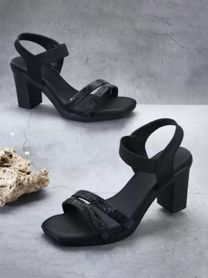 UK Collection Women Heels(Black , 5)