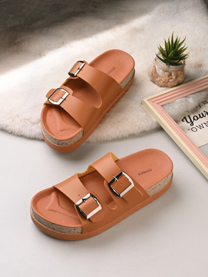 CORSICA Women Wedges(Tan , 4)
