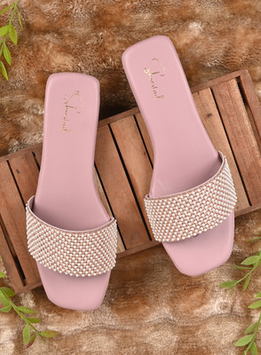 Shoestail Women Flats(Pink , 6)