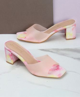 Dressberry Women Heels(Pink , 5)