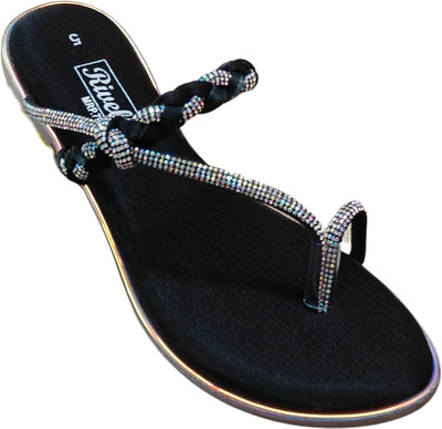 Rivelle Women Flats(Black , 4)