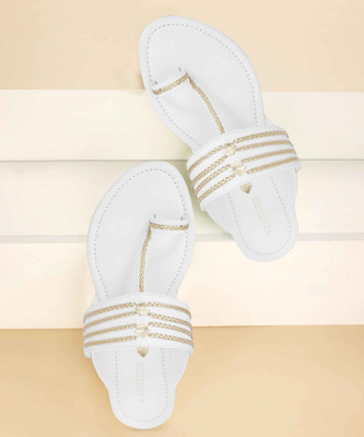 Vishudh Women Flats(White , 3)