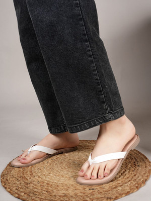 Dressberry Women Flats(White , 8)