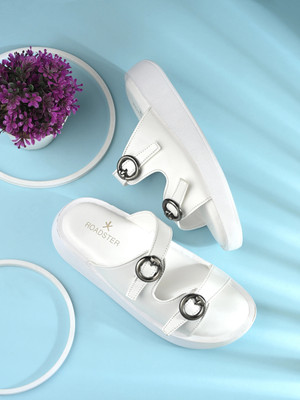 Roadster Women Flats(White , 4)