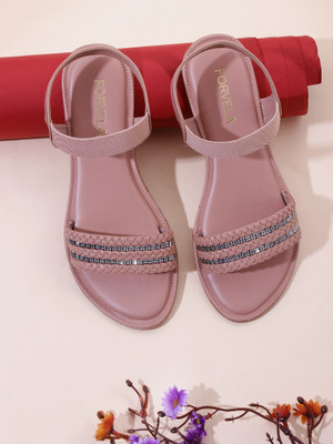 FORVELA Women Flats(Pink , 6)