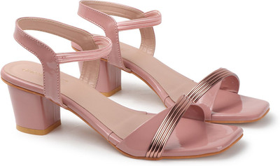 Dressberry Women Heels(Pink , 8)