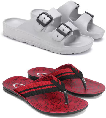 DRACKFOOT Men Slides(Red , 9)