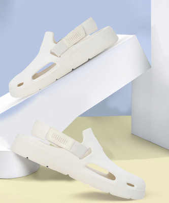 PUMA Men Clogs(White , 8)