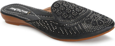 Bambam Women Flats(Black , 3)