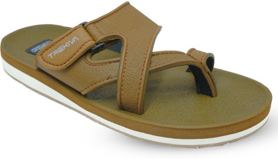 TREKIVA Premium Slippers Trendy Comfortable Flexible & Durable, Anti-Skid| TFG-1045 Men Sandals(Brown , 9)
