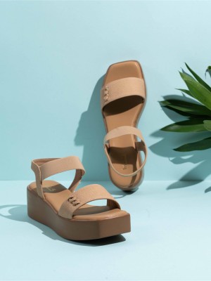 Inc.5 Women Wedges(Tan , 7)