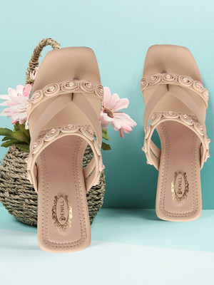 Denill Women Heels(Beige , 3)