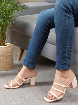 Dressberry Women Heels(Pink , 8)