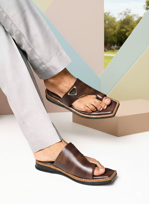 Real Bliss Men Sandals(Tan , 6)