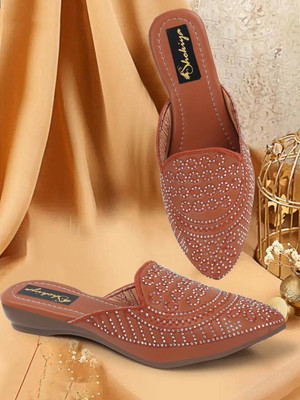 SHOKIYA Women Flats(Tan , 6)